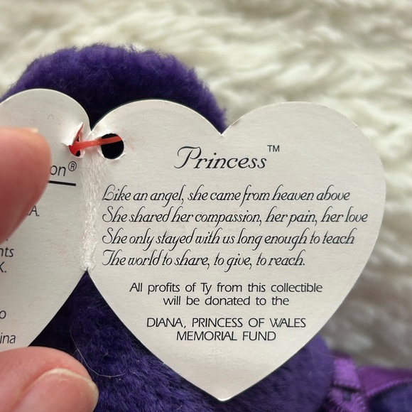 Ty Beanie Baby ‘Princess’ Bear Ultra Rare with tag errors - Picture 4 of 7